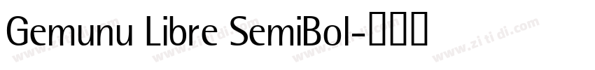 Gemunu Libre SemiBol字体转换